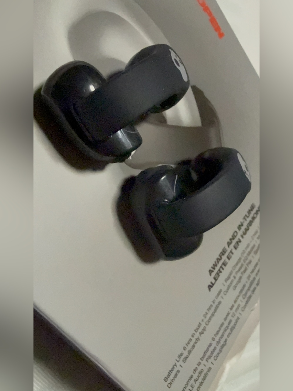 Skullcandy Black Push 720 Open Earbuds